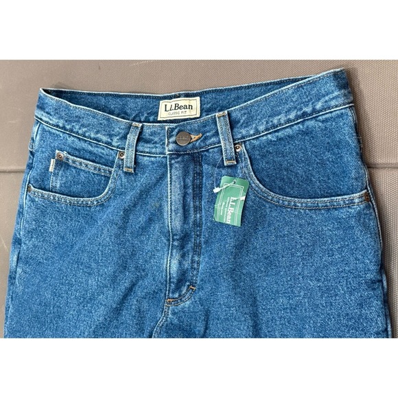 L.L. Bean Mens 32x30 Relaxed Fit Fleece Lined Blue Denim Jeans Cold Weather NWT - Picture 3 of 10